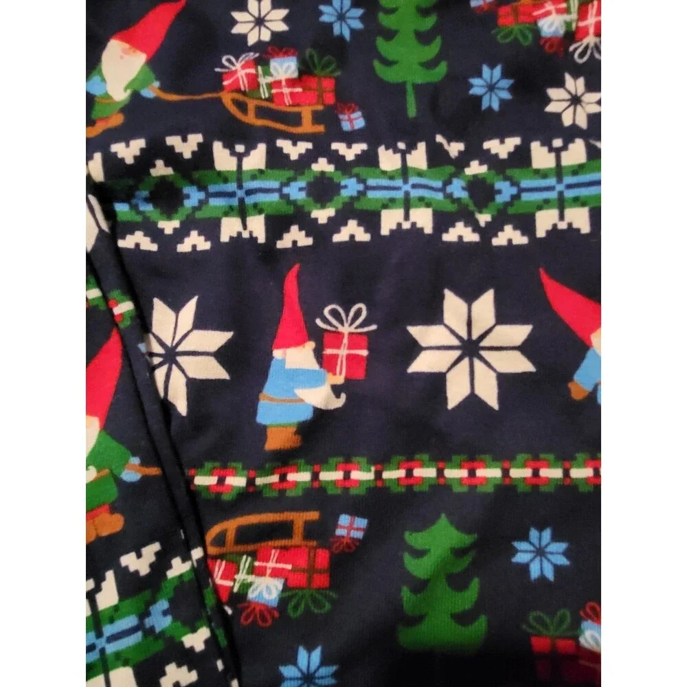 NWT Hanna Andersson Gnome Sweet Gnome Long John Pajamas size 90 Christmas 3T